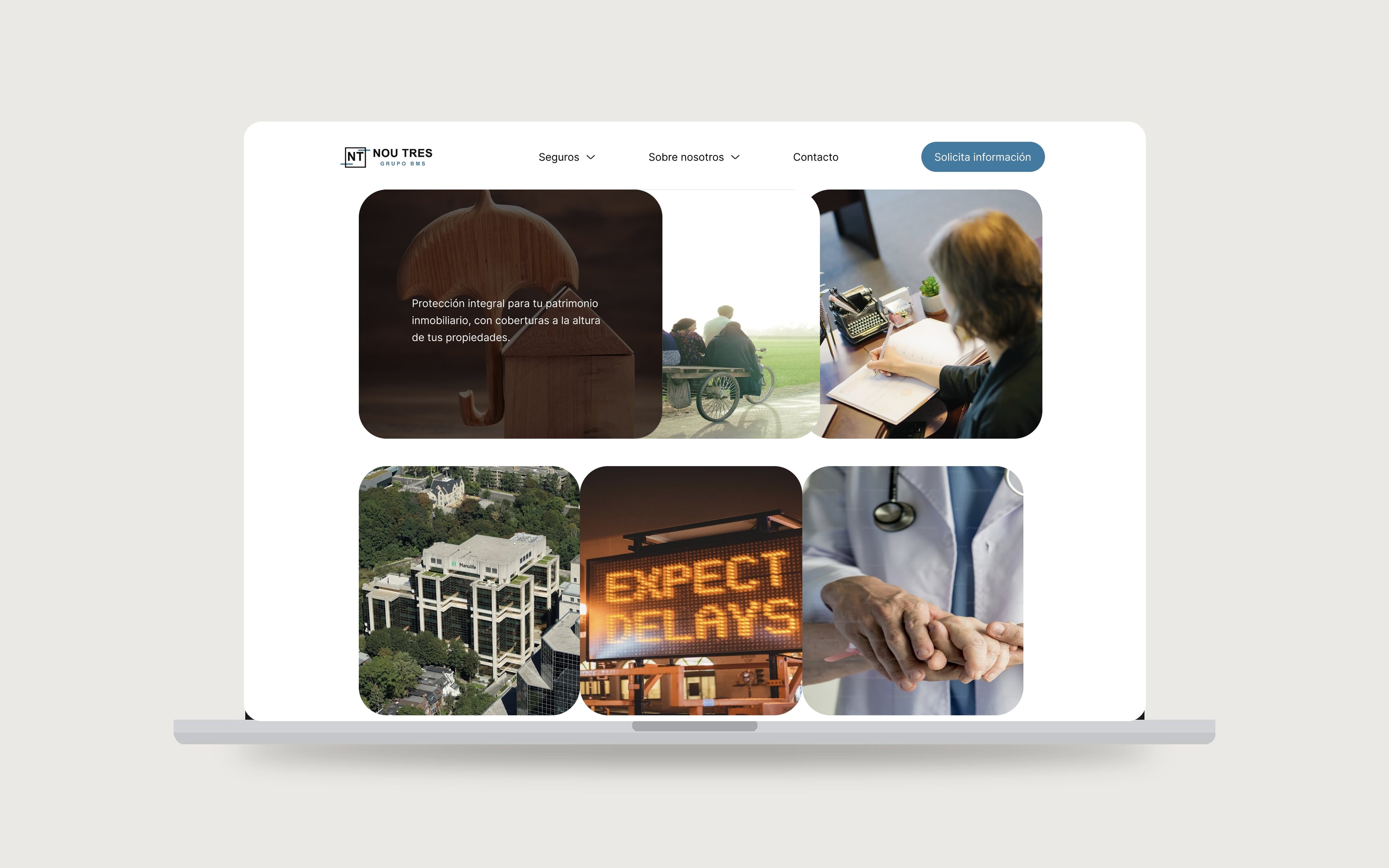 Nou Tres Grupo BMS — home, editorial photo grid
