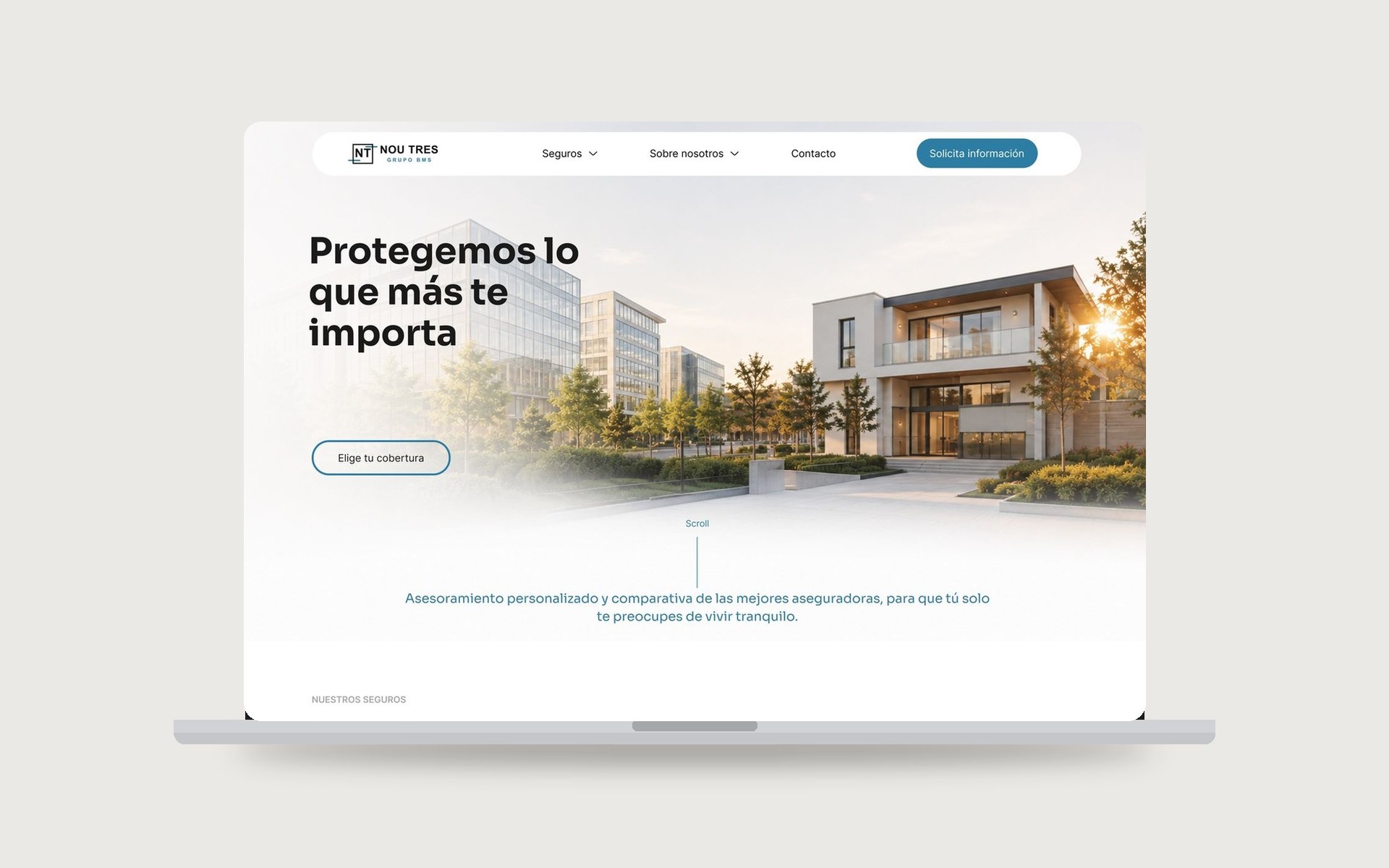 Nou Tres Grupo BMS — home page design